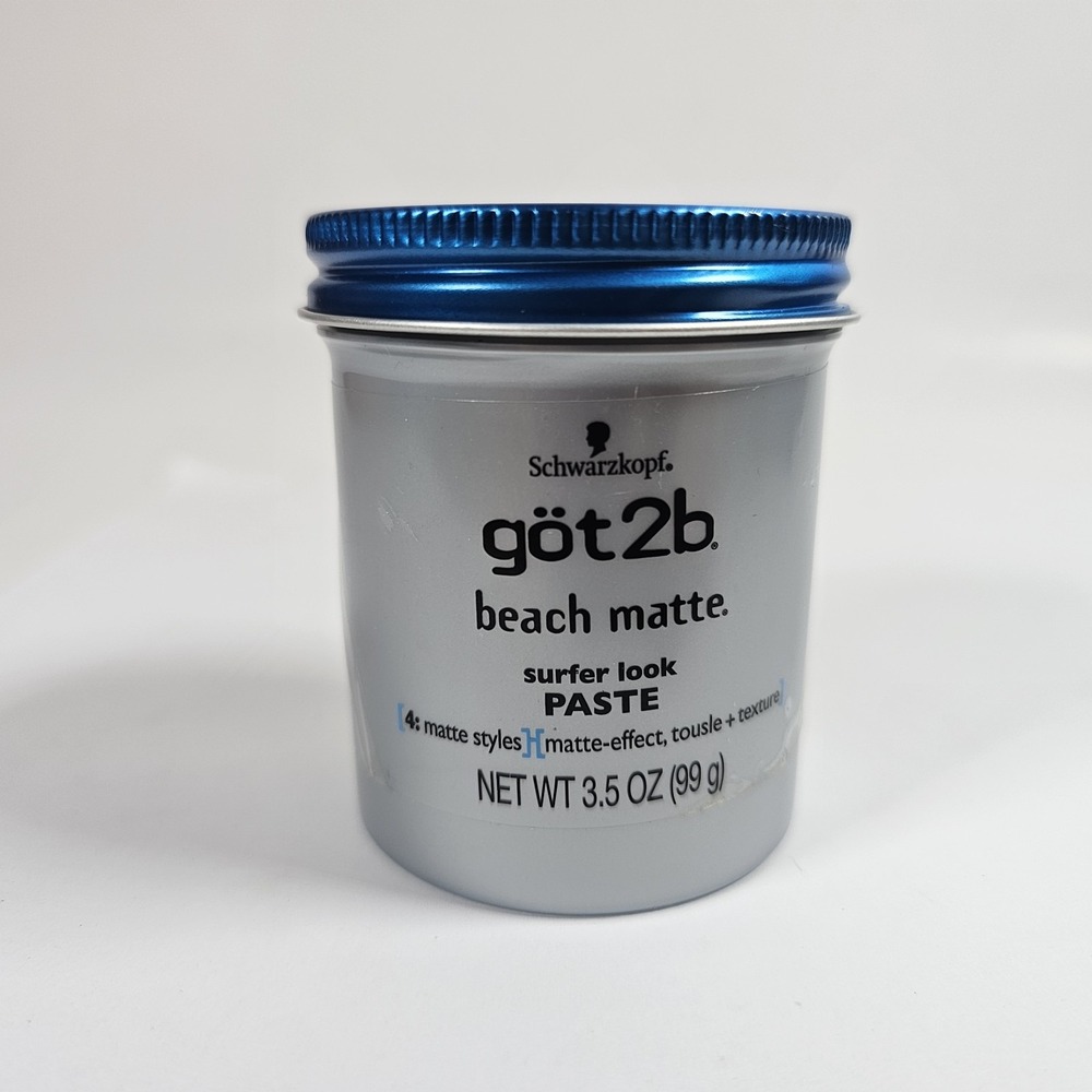Schwarzkopf Got2B Beach Matte Surfer Look Paste 3.5 oz